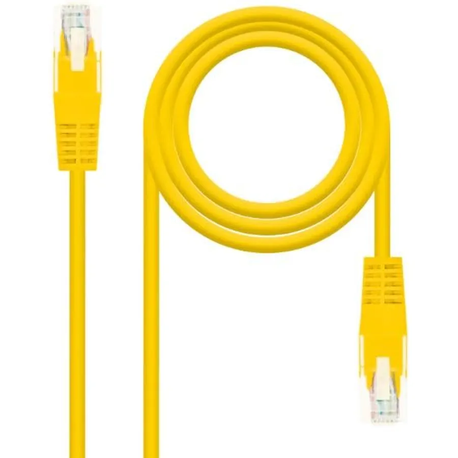 0.25m RJ45 UTP Cat6 AWG24 Yellow Network Cable Ideal for High Speed Connections