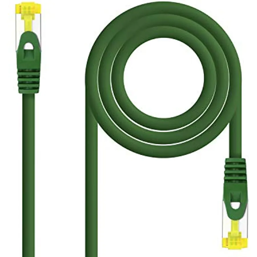 0.5m Green RJ45 S/FTP CAT6A AWG26 Network Cable Ideal for Fast and Secure Connections