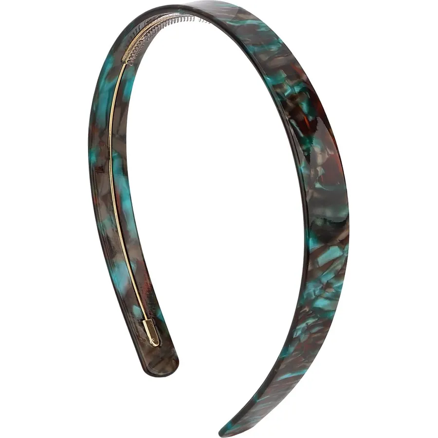 0.6” Teal Tortoise Headbands Hair Head Bands for Women 1 Piece