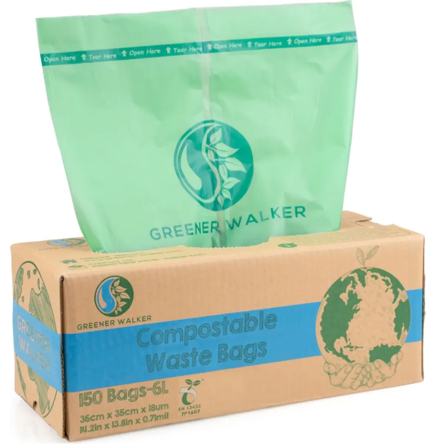 1.6 Gallon Compost Bags Small Compostable Trash Bags for Countertop Bin