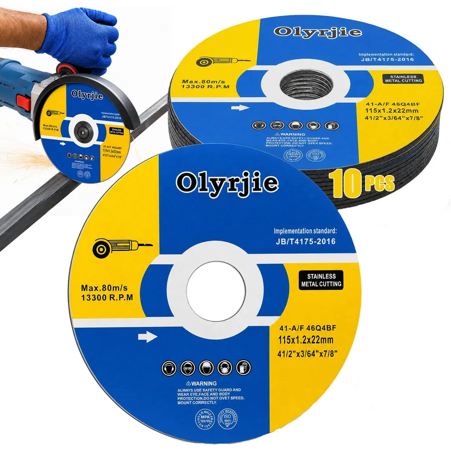 10 Pack 4 1/2 in Cut Off Wheel Cutting Wheels for Angle Grinders
