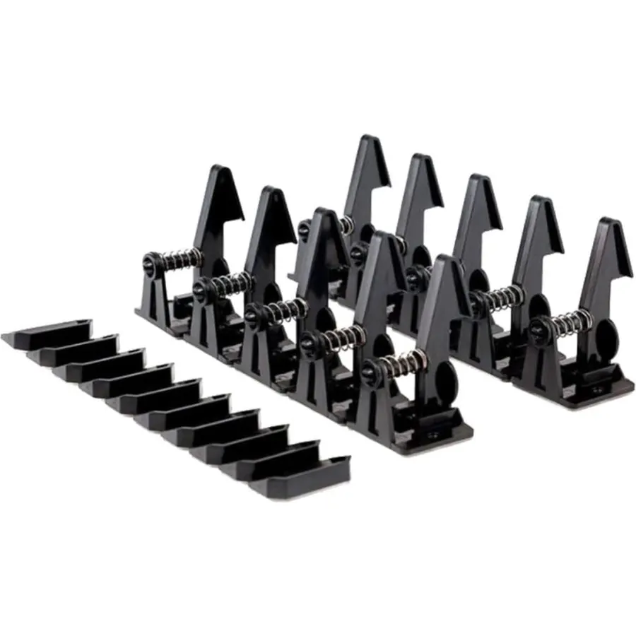 12 Pairs Drawer Locks Set, Black Childproof Cabinet Safety Latches