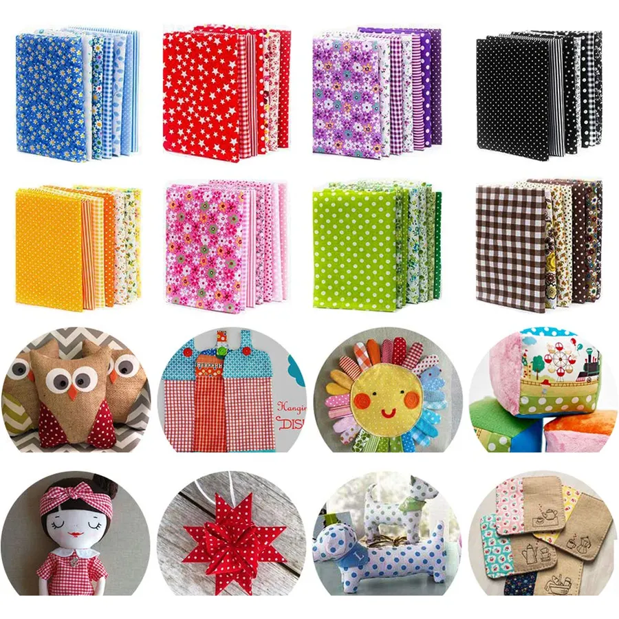 150Pcs 4" x 4" (10cm x 10cm) Cotton Craft Fabric Bundle Squares,Squares Sheets Patchwork,Pre-Cut Quilt Squares,DIY Sewing Quarters Bundle,Quilting Fabric Bundles
