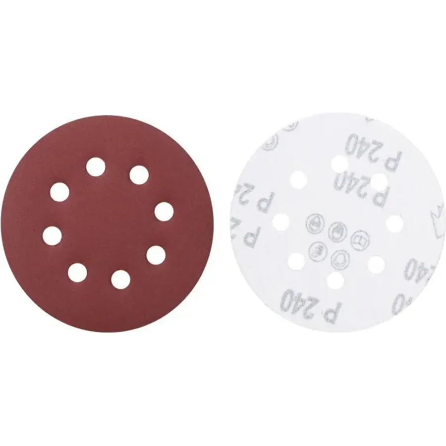 5 Inch 125mm 8 Hole 40-3000 Grit Round Shape Sanding Discs Buffing Sheet Sandpaper Sander Polishing Pad(10pcs Grit 600)