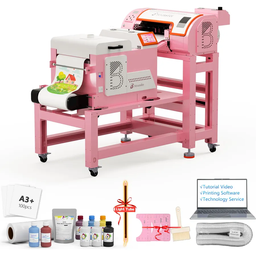 A3 M1630 Pro DTF Printer Bundle, Dryer Shaker, Mobile Station