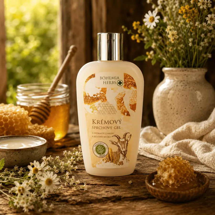 Bohemia Gifts Creamy Shower Gel Honey And Goat Milk
