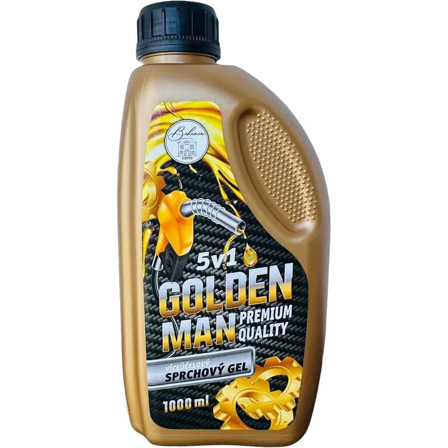 Bohemia Gifts Golden Man 5-in-1 Shower Gel for Men