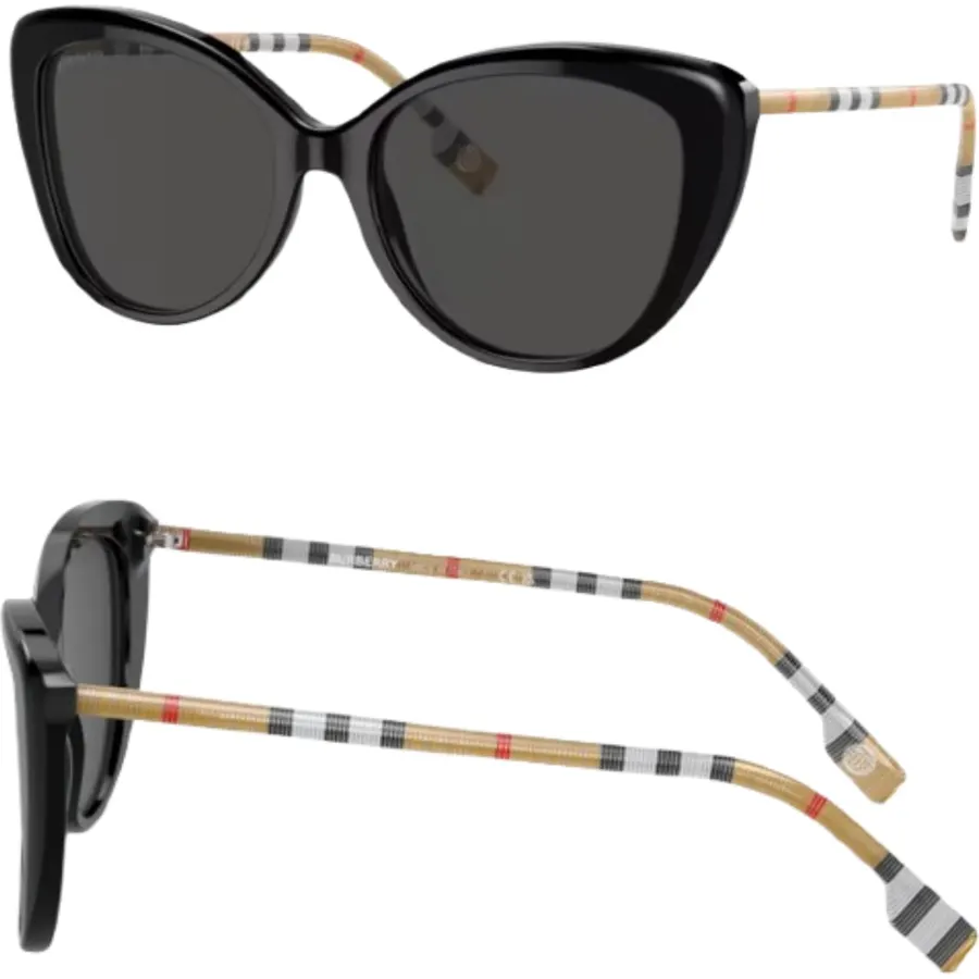BURBERRY BE4407 Cat eye Shape Acetate Sunglasses with Luxury Eyewear Kit
