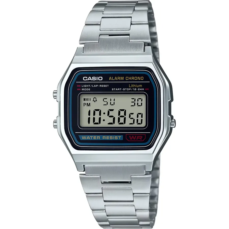 Casio A158WA Series Unisex Digital Watch, Vintage, 7 Yr Battery
