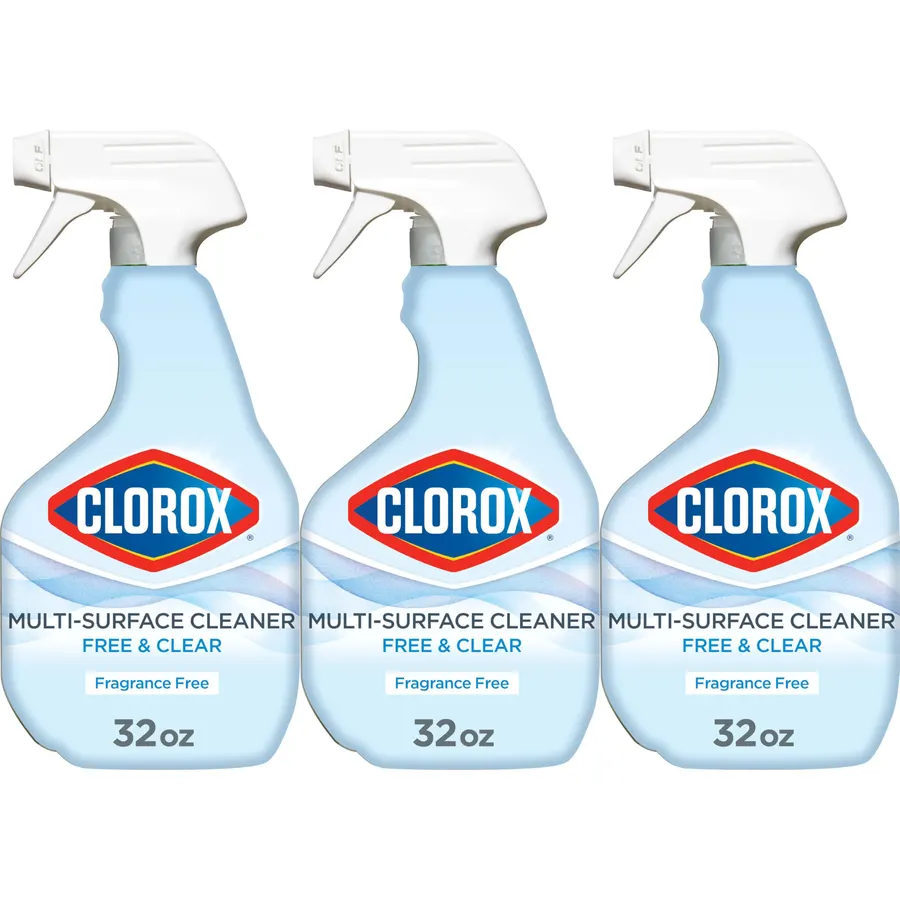 Clorox Free & Clear Multi-Surface Cleaner, 32 fl. oz., 3 Pack