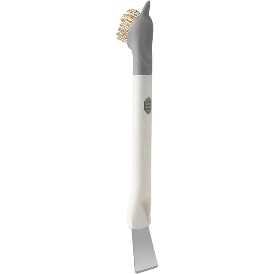 Cooktop Cleaning Brush with Portable Handle and Dense Bristles