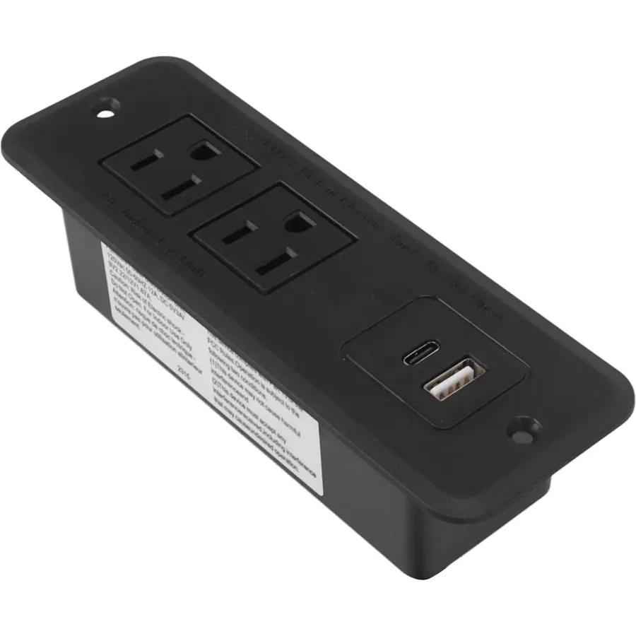 Ejoyous Furniture Recessed Power Strip, Type C 2m Cord