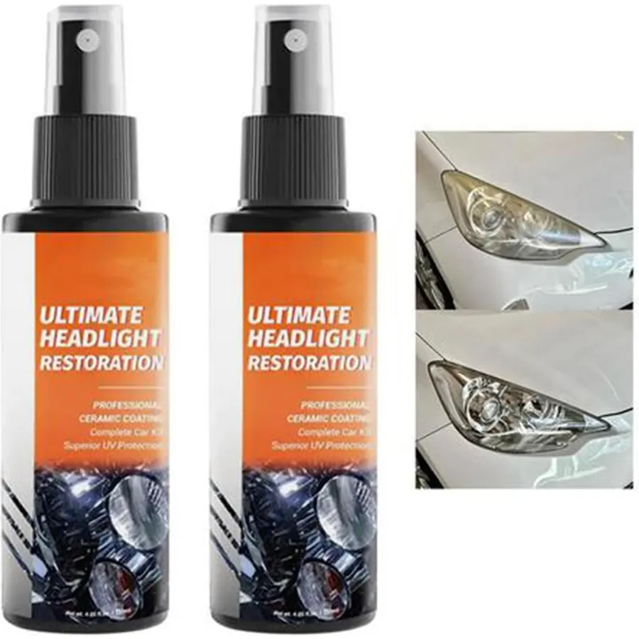 Headlight Restoration Kit Ceramic Coating Removes Oxidation Restores Clarit