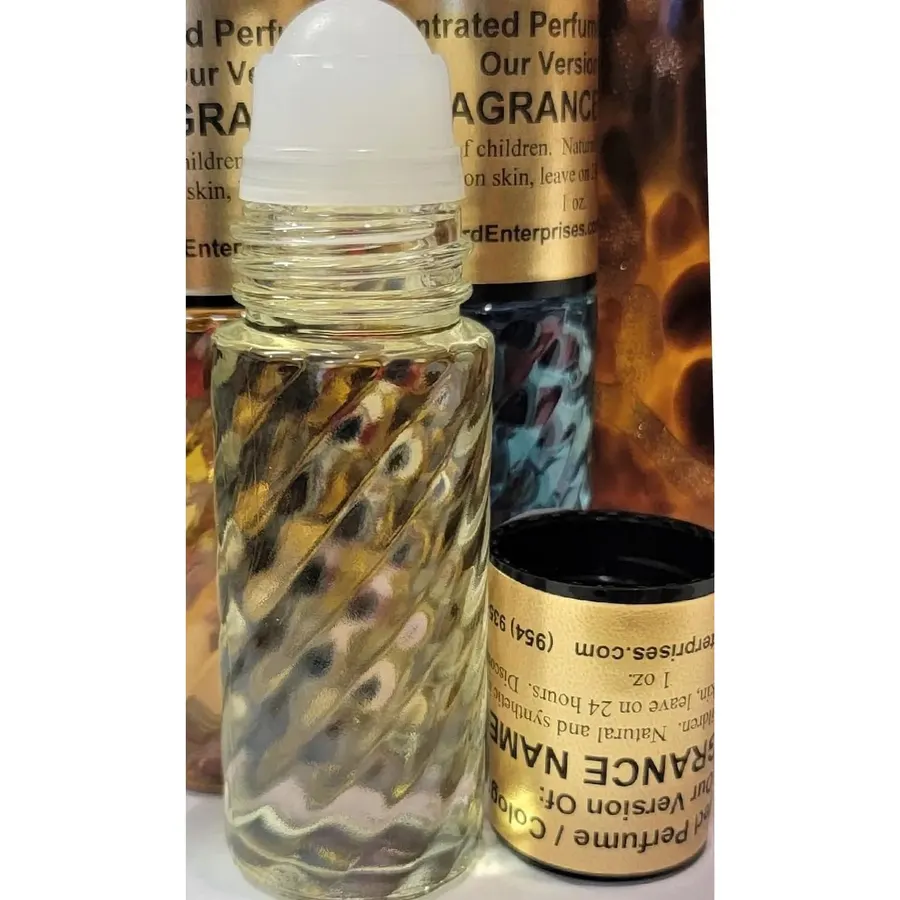HYWD Enterprises Cologne Oil Comparable to ARTISAN PURE (John Varv.) for Men, Fragrance Rendition, Eau de Parfum, 1 oz. (30ml) Swirly Glass Roll on