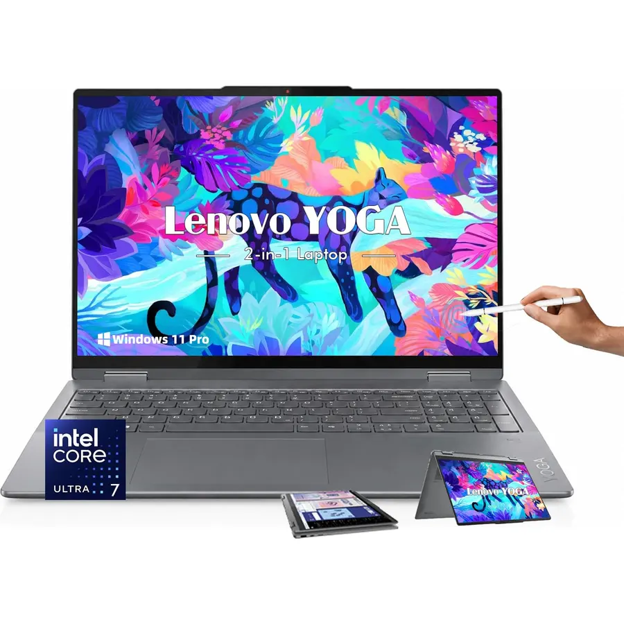 Lenovo Yoga 7i 2-in-1 Laptop Intel Ultra 7 16GB LPDDR5 2TB SSD, 47+Tops NPU