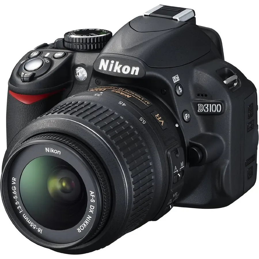 Nikon D3100 14.2MP Digital SLR Camera with 18-55mm f/3.5-5.6 Auto Focus-S DX VR Nikkor Zoom Lens - International Version (No Warranty)