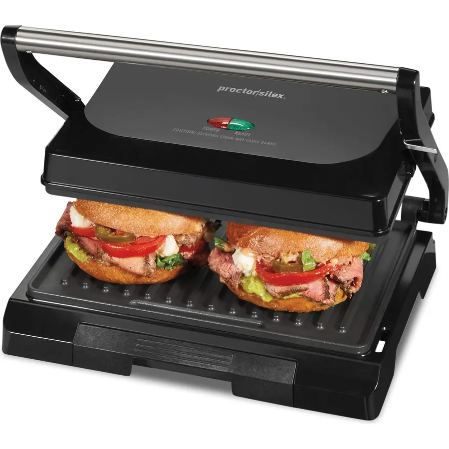 Proctor Silex Panini Press Sandwich Maker Grill and Electric Indoor Grill
