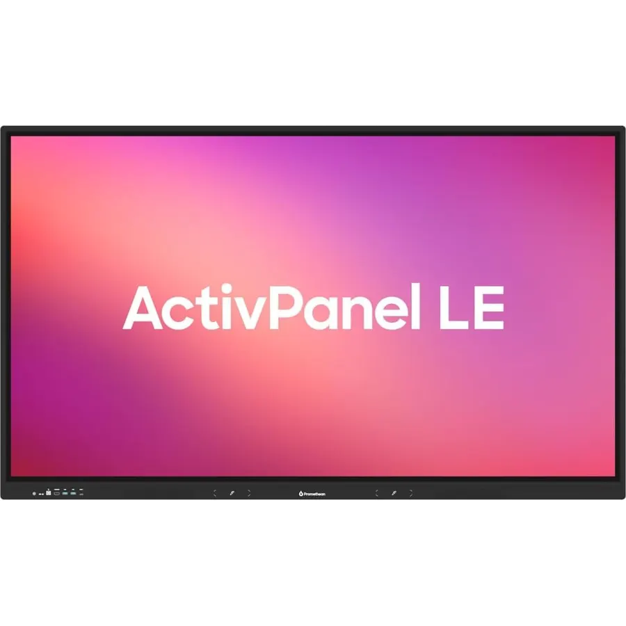 Promethean ActivPanel LE 65” High Specification Digital Whiteboard, 4K UHD, Interactive Display, Android OS, EDLA Certified, 3 Year Onsite Support