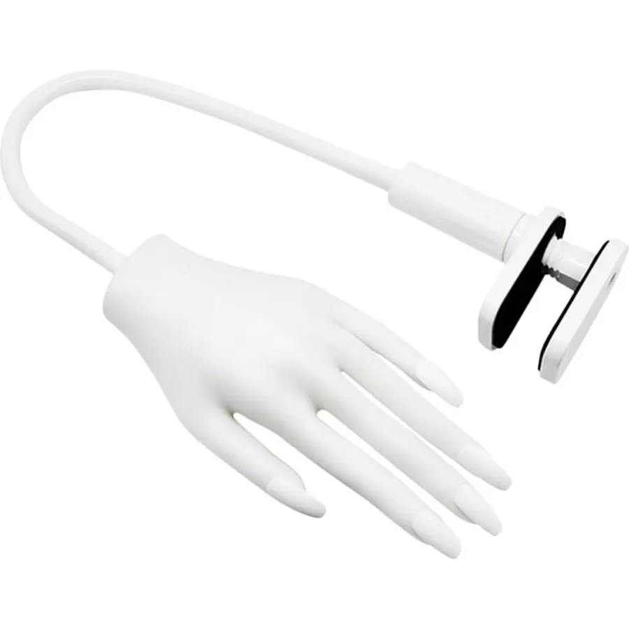 Reusable Fingernail Practice Hand Model, Flexible Manicure Teaching Tool