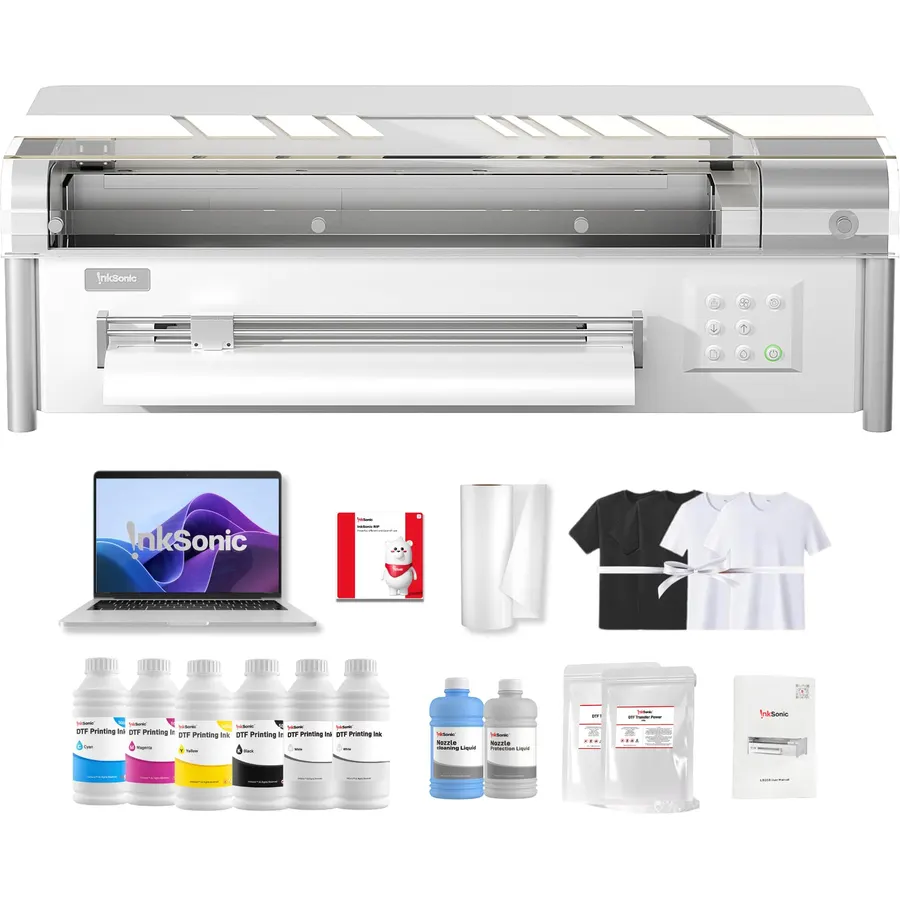 Spark F13 A3 DTF Printer with Laptop, Pearl White