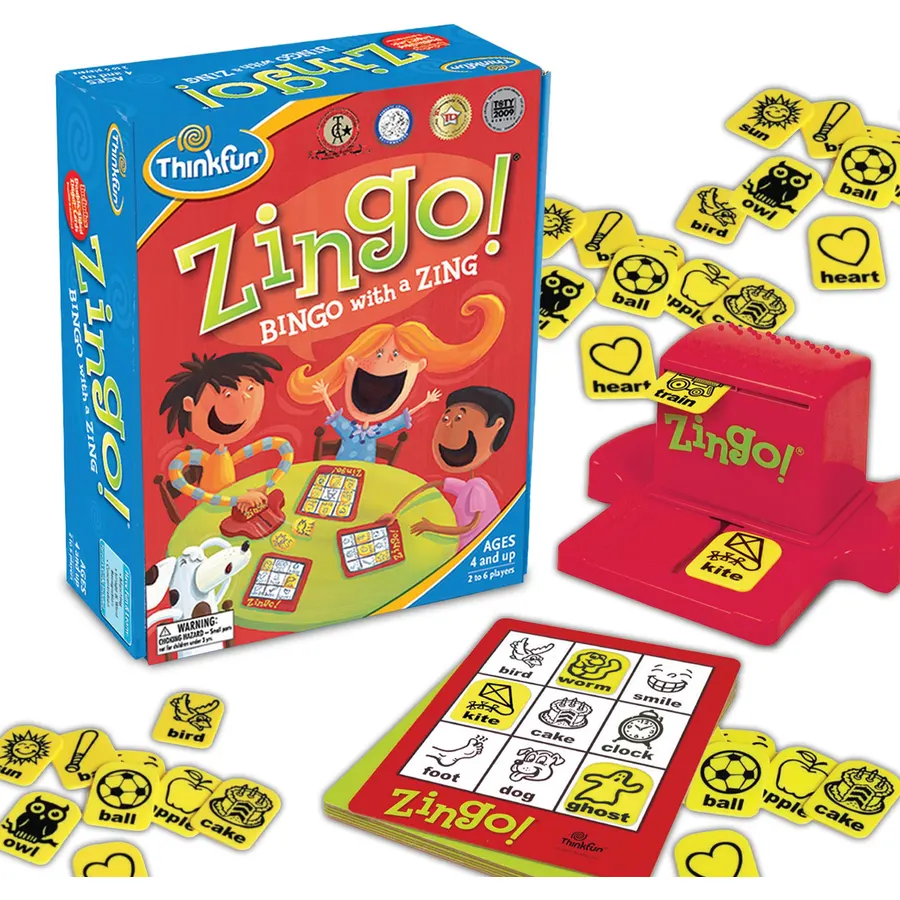 ThinkFun Zingo Bingo Award Winning Preschool Game for Pre-Readers and Early Readers Age 4 and Up